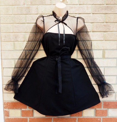 Mika black skater tulle - , mesh